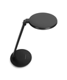 LED Bordlampe - Sort, 8W, 3000K-6500K, Touch-Dæmpning, USB-Opladerstik & Hukommelsesfunktion