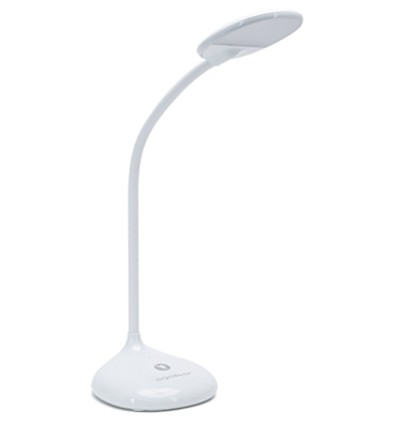 LED Bordlampe - Hvid, 4W, 4000K (Berøringsdæmpbar, 3 Niveauer)