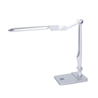 LED Bordlampe, 9W, 6500-3000K, Sølv - Touch-Dæmpning - Kulør : CCT (Varm til Kold Hvid)