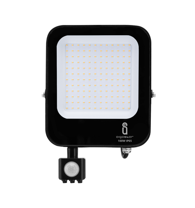 LED Sensor Projektor 100W 4000K Støbt Aluminum