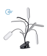 Genopladelig LED Clip-Lampe - Sort