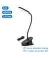 Genopladelig LED Clip-Lampe - Sort