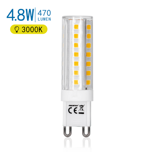 LED G9, 4.8W, 3000K