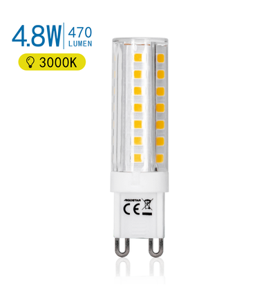 LED G9, 4.8W, 3000K