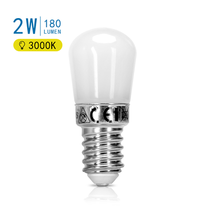 Outlet: LED T22 E14 2W, 3000K