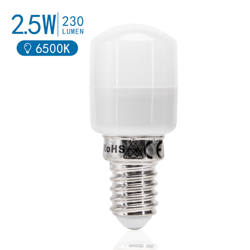 LED T26 E14 - 2,5W, 6500K