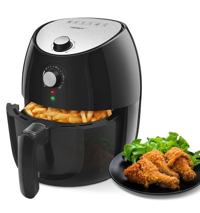 Hayden Pro Air Fryer - Mekanisk Dobbeltkammer 1500W 3.5L Sort