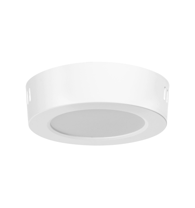 LED E6 - Baggrundsbelyst Rund Indbygningsspot 6W 6500K - 2 stk. Pakke