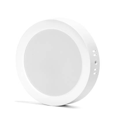 LED E6 - Bagbelyst Rund Indbygningsspot, 12W, 3000K, Påbygningsmodel - 2 stk./pakke