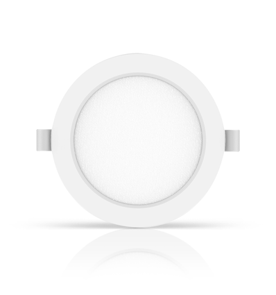 LED E6 Baggrundsbelyst Indbygningsspot 15W 6500K | Udskæring: 145-155mm | Rund | Indbygget/Planmonteret