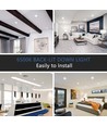 LED E6 Baggrundsbelyst Indbygningsspot 15W 6500K | Udskæring: 145-155mm | Rund | Indbygget/Planmonteret