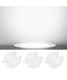 LED E6 Baggrundsbelyst Indbygningsspot 15W 6500K | Udskæring: 145-155mm | Rund | Indbygget/Planmonteret
