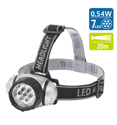 EN: LED HEAD LAMP01 SILVER 7LED use 3*AAA batteries