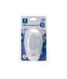 LED Natlampe med Kontakt - Oval, 1W, 6500K