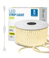 LED-Strip, Indbygget Kredsløb, 2835-180, Varmhvid, 10mm, 50m - Model 02