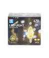 LED Filament pære C35 E14 - 4W, 2700K, Klar - 6 Stk