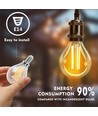 LED Filament pære G45 E14 - 4W, 2700K, Klar - Pakke med 6 stk.