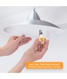 LED Filament pære G45 E14, 4W, 2200K, Amber - Pakke med 6 stk.