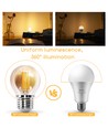 LED Filament pære G45 E27 4W - 2200K Amber - 6 stk. Pak