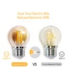 LED Filament pære G45 E27 4W - 2200K Amber - 6 stk. Pak