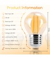 LED Filament pære G45 E27 4W - 2200K Amber - 6 stk. Pak