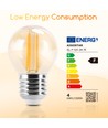 LED Filament pære G45 E27 4W - 2200K Amber - 6 stk. Pak