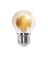 G45 E27 LED Filament pære - 6W, 2200K Amber - 6 stk. Pakke