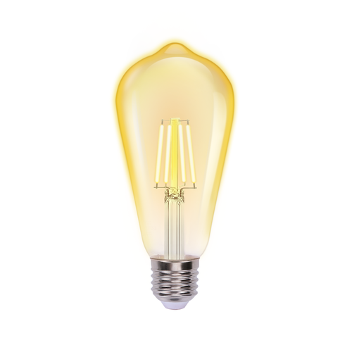 LED Filament pære ST64 E27 - 4W, 2200K Amber - Pakke med 4