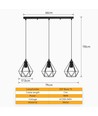 LED Filament pære ST64 E27 - 4W, 2200K Amber - Pakke med 4