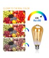 LED Filament pære ST64 E27 - 4W, 2200K Amber - Pakke med 4