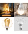 LED Filament pære ST64 E27 - 4W, 2200K Amber - Pakke med 4