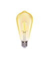 LED Filament pære ST64 E27 4W 2200K Amber - 6 stk