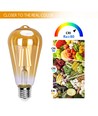 LED Filament pære ST64 E27 4W 2200K Amber - 6 stk