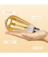 LED Filament pære ST64 E27 4W 2200K Amber - 6 stk