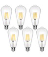 LED Filament pære ST64 E27 4W 2700K Klar - 6 stk