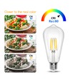 LED Filament pære ST64 E27 4W 2700K Klar - 6 stk