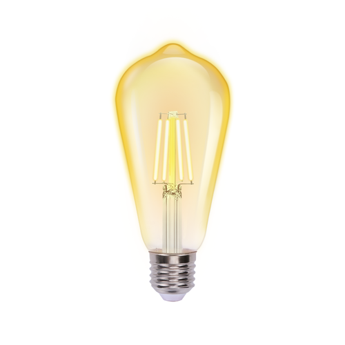 LED-Filament pære ST64 E27 6W 2200K Amber - 6-pak