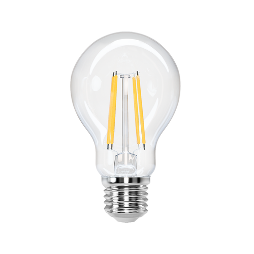 LED Filament pære A60 E27 6W, 2700K, Klar - 6 stk.