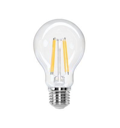 LED Filament pære A60 E27 6W, 2700K, Klar - 6 stk.