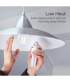 LED Filament pære G80 E27 - 4W, 6500K, Klar, 4 stk