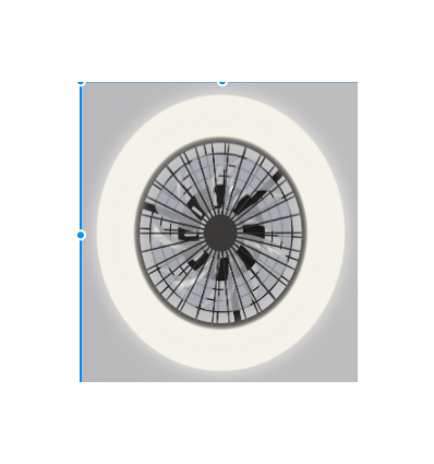 LED Loftventilatorlampe 60W, 3000K-6500K, med Fjernbetjening