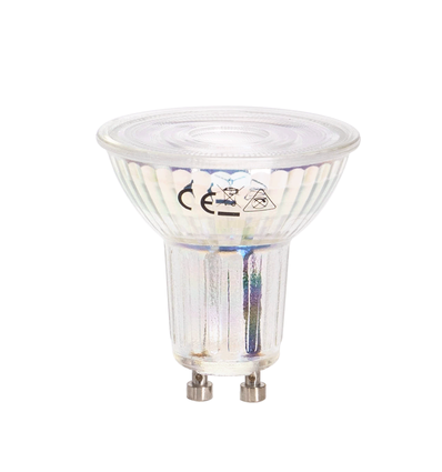 LED A5 GU10 COB 6W 6500K Glas