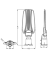 RL02 DOB Slim LED Gadebelysning 50W - 6500K