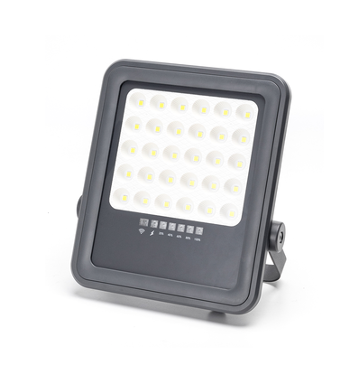 LED-Projektør med Solpanel - Opdelt - 5m Kabel - 50W - 500lm - 6500K