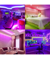 LED Solcelle Strip, 2+3m Ledning, 30W, RGB