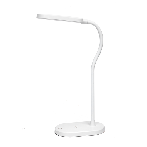 LED Skrivebordslampe med Telefonholder, Tilslutningstype - Hvid