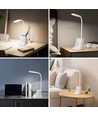 LED-Skrivebordslampe med Penholder - Tilslutningsbar, Hvid