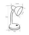 Bordlampe E27 - Sort (Pære ikke inkluderet)