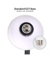 Bordlampe E27 - Hvid (Pære Ikke Inkluderet)