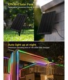 LED Solcelle Strip - Split, 2+10m Ledning, 100W, RGB